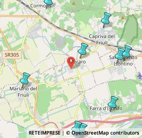 Mappa Via Giosuè Carducci, 34070 Moraro GO, Italia (3.07636)