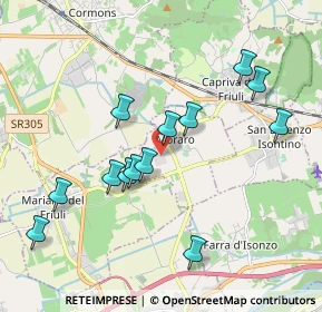 Mappa Via Giosuè Carducci, 34070 Moraro GO, Italia (1.86769)