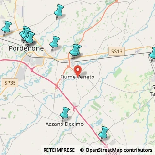 Mappa 33080 Fiume Veneto PN, Italia (6.05462)