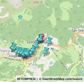 Mappa Via Ploz, 38064 Folgaria TN, Italia (0.9435)