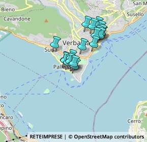 Mappa Via alla Piana, 28922 Pallanza VB, Italia (1.2515)