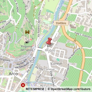 Mappa Viale Arciprete Francesco Santoni, 20, 38062 Arco, Trento (Trentino-Alto Adige)