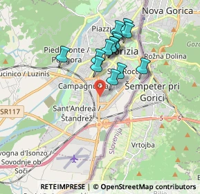 Mappa Via Gaetano Salvemini, 34170 Gorizia GO, Italia (1.49929)