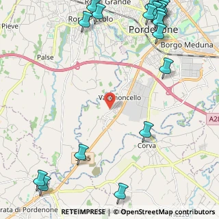 Mappa P.za Valle, 33170 Pordenone PN, Italia (3.526)