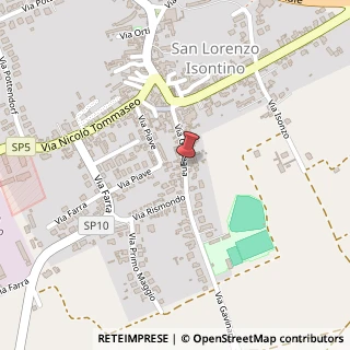 Mappa Via Gavinana, 32, 34070 San Lorenzo Isontino, Gorizia (Friuli-Venezia Giulia)