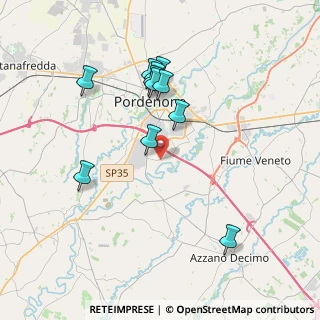 Mappa Villa Cattaneo, 33170 Pordenone PN, Italia (3.58636)