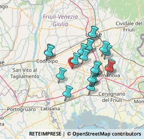 Mappa Via Valentino Cossio, 33030 Talmassons UD, Italia (10.7675)