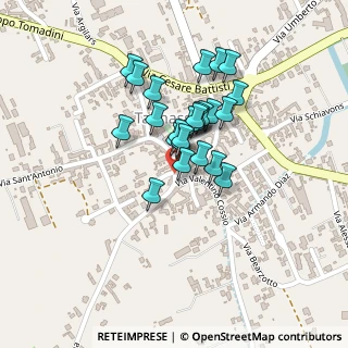 Mappa Via Valentino Cossio, 33030 Talmassons UD, Italia (0.156)