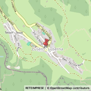 Mappa P.zza G.Marconi, 1, 38040 Luserna, Trento (Trentino-Alto Adige)