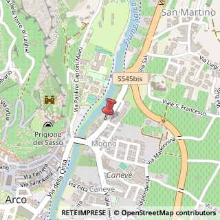 Mappa Via Santoni Arciprete, 16/18, 38062 Arco, Trento (Trentino-Alto Adige)