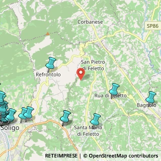Mappa Via Faè, 31020 San Pietro di Feletto TV, Italia (3.9685)
