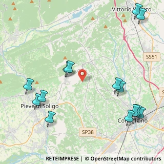 Mappa Via Faè, 31020 San Pietro di Feletto TV, Italia (5.53571)