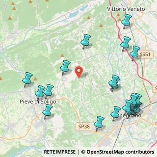 Mappa Via Faè, 31020 San Pietro di Feletto TV, Italia (5.6045)