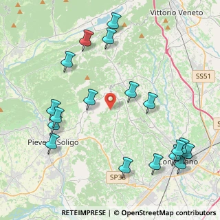 Mappa Via Faè, 31020 San Pietro di Feletto TV, Italia (5.08333)