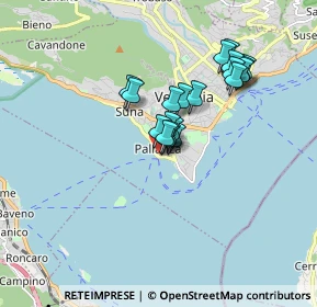 Mappa Vicolo Bella Venezia, 28922 Pallanza VB, Italia (1.2815)