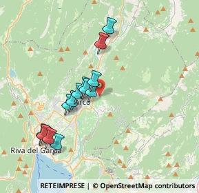 Mappa Via Verde, 38062 Arco TN, Italia (3.34692)
