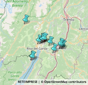 Mappa Via Verde, 38062 Arco TN, Italia (8.36733)