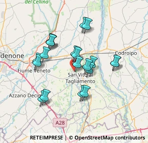 Mappa Via Elio Gregoris Learco, 33078 San Vito al Tagliamento PN, Italia (6.0525)