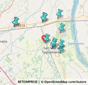 Mappa Via Elio Gregoris Learco, 33078 San Vito al Tagliamento PN, Italia (3.35455)