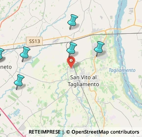 Mappa Via Elio Gregoris Learco, 33078 San Vito al Tagliamento PN, Italia (6.45182)