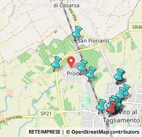 Mappa Via Elio Gregoris Learco, 33078 San Vito al Tagliamento PN, Italia (1.366)