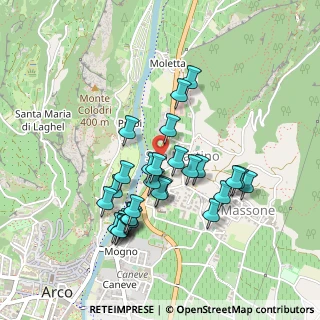 Mappa Via Santoni Arciprete, 38062 Arco TN, Italia (0.42069)