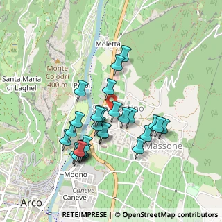 Mappa Vicolo Piano, 38062 Arco TN, Italia (0.40741)