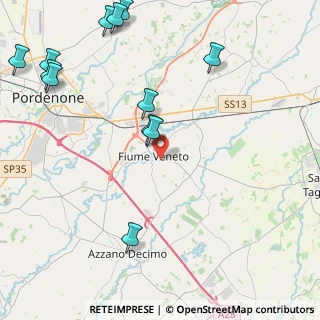 Mappa Via Silvio Pellico, 33080 Fiume Veneto PN, Italia (5.56667)