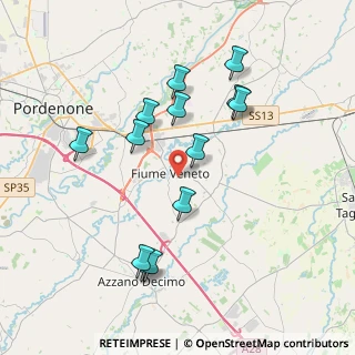 Mappa Via Silvio Pellico, 33080 Fiume Veneto PN, Italia (3.69231)