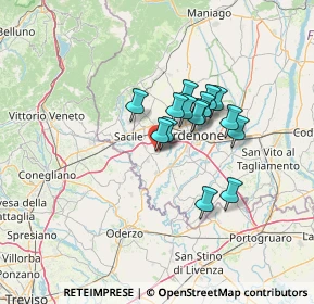 Mappa Via Levada, 33070 Brugnera PN, Italia (9.30133)