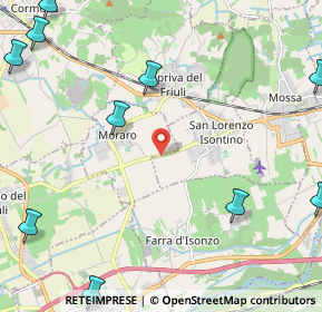 Mappa Via Nicolò Tommaseo, 34070 San Lorenzo isontino GO, Italia (3.45455)