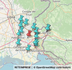 Mappa Via Nicolò Tommaseo, 34070 San Lorenzo isontino GO, Italia (11.04067)