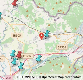 Mappa Via Nicolò Tommaseo, 34070 San Lorenzo isontino GO, Italia (7.00727)