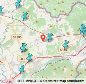 Mappa Via Nicolò Tommaseo, 34070 San Lorenzo isontino GO, Italia (5.98077)