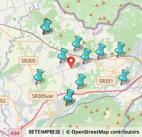 Mappa Via Nicolò Tommaseo, 34070 San Lorenzo isontino GO, Italia (3.555)