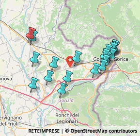 Mappa Via Nicolò Tommaseo, 34070 San Lorenzo isontino GO, Italia (7.492)