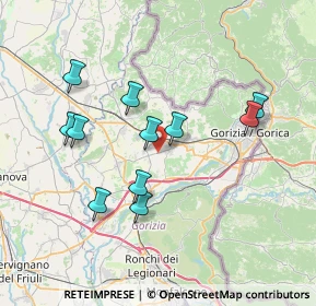 Mappa Via Nicolò Tommaseo, 34070 San Lorenzo isontino GO, Italia (6.82727)