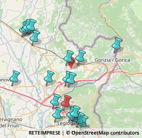 Mappa Via Nicolò Tommaseo, 34070 San Lorenzo isontino GO, Italia (9.6005)