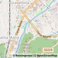 地図 Gravellona Toce