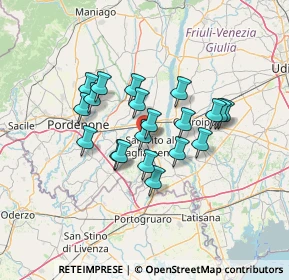 Mappa Piazzale della Chiesa, 33078 San Vito al Tagliamento PN, Italia (10.364)