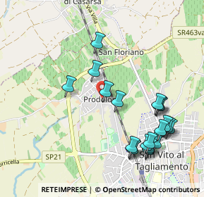 Mappa Piazzale della Chiesa, 33078 San Vito al Tagliamento PN, Italia (1.0895)