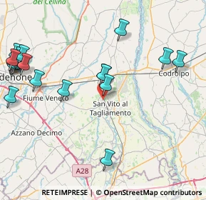 Mappa Piazzale della Chiesa, 33078 San Vito al Tagliamento PN, Italia (10.826)