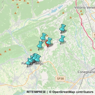 Mappa Piazza Vittorio Emanuele, 31020 Refrontolo TV, Italia (3.08917)