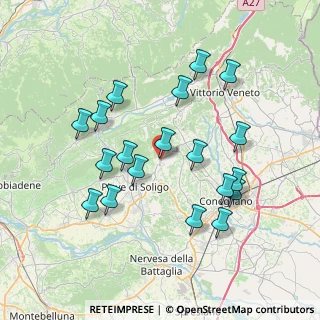 Mappa Piazza Vittorio Emanuele, 31020 Refrontolo TV, Italia (7.29421)