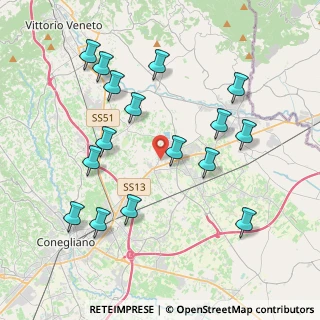 Mappa Via don Paolo Meneghello, 31020 San Fior TV, Italia (4.15438)