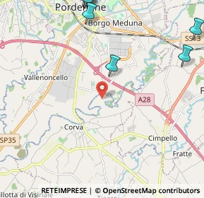 Mappa Via Vallon Corva, 33082 Azzano Decimo PN, Italia (3.4725)