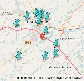 Mappa Via Vallon Corva, 33082 Azzano Decimo PN, Italia (3.82615)