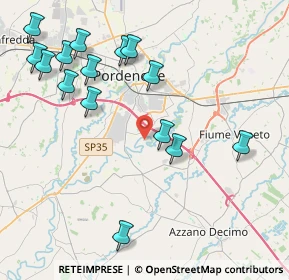 Mappa Via Vallon Corva, 33082 Azzano Decimo PN, Italia (4.65333)