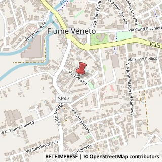Mappa Via Elia Liut, 38, 33080 Fiume Veneto, Pordenone (Friuli-Venezia Giulia)