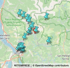 Mappa Via Rancilio, 23817 Moggio LC, Italia (7.3045)